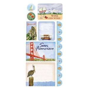  Northern California Cardstock Stickers: Arts, Crafts 