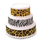   Strips Cake Images Safari Zebra Animal Giraffe Leopard Decorations