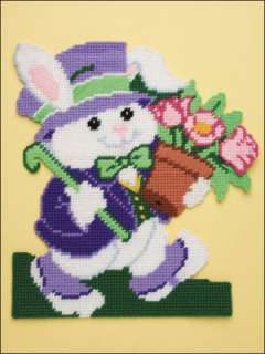 Easter Plastic Canvas Patterns Tissue Cover Bunny Cross  