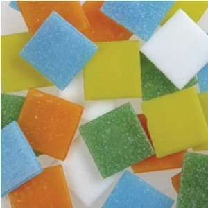  Mosaic Glass Tiles 20oz Value Pack Carnival Mix: Home 