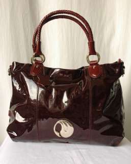 FERI LUXURY Crimson Croc Embossed Bag Handbag Purse Shopper Tote NEW $ 