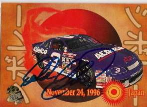 Dale Earnhardt autographed JAPAN ACDELCO card RARE!! #3  