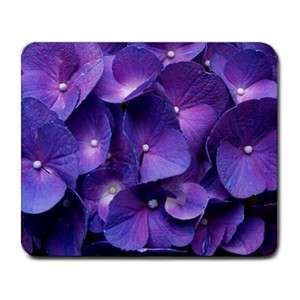 Purple Hydrangea Flowers Large Mouse Pad Mat Mousepad  
