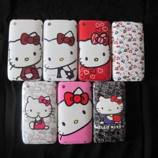 1piece Cute Hello Kitty Hard Back Case for iPhone 3G 3Gs 7patterns 