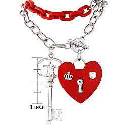 Heart Lock and Key Necklace  