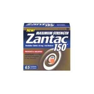  Zantac Maximum Strength Oral Tablet, 150mg, 65ct Health 