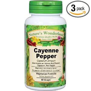  Natures Wonderland Cayenne Pepper , Vegetarian Formula 