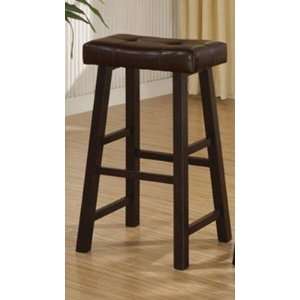  Set of 2 Counter Height Stool in Espresso Finish F10239 