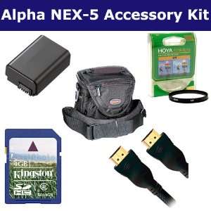 Sony Alpha NEX 5 Digital Camera Accessory Kit includes ACD772 Battery 