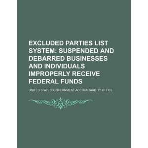  Excluded Parties List System suspended and debarred 