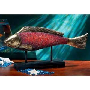 Orange Key West Fish Statue 