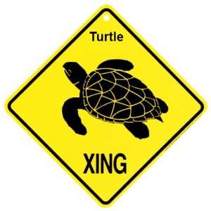  Turtle (sea) Xing caution Crossing Sign wildlife Gift Pet 