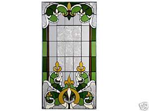 42 Stained Glass FLEUR DE LIS Window Panel Suncatcher  