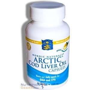  Nordic Naturals Arctic Cod Liver Oil   Lemon, 90 Soft Gel 