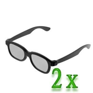  GTMax 2x 3D Polarized Glasses Basic Square for Watching 3D 