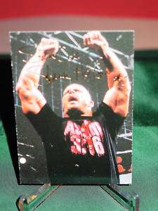 STONE COLD WWE WWF GOLD SIGNATURE (FACSIMILE) CARD !!!  