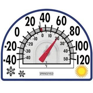Springfield 91157 Window Cling Thermometer  Clings to Window without 