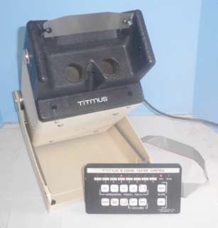   Optical Vision Tester II/2 w/ 8 Slides & Remote Eye Testing Equipment