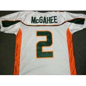  Willis Mcgahee Miami Hurricanes Jersey White XL Sports 
