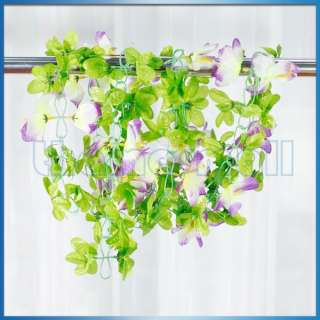 Artificial Hanging Vine Plant Garland Silk Flower Leaves Wedding 