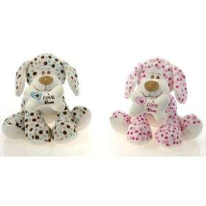  9 Polka Dots Dogs With I Love Mom Bone Case Pack 24 
