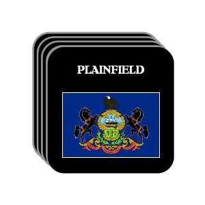 US State Flag   PLAINFIELD, Pennsylvania (PA) Set of 4 Mini Mousepad 