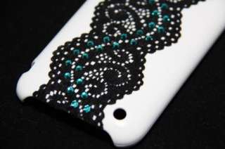 iPhone 3G 3GS Swarovski Crystal Lace Case  