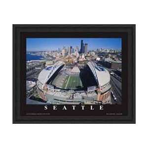  Q West Stadium Seattle Seahawks Aerial Framed Print 