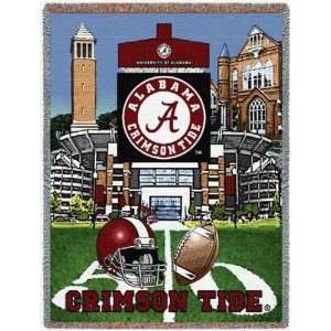  University of Alabama Crimson Tide Stadium Throw 54 x 70 