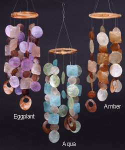 Capiz Shell and Coconut Wood Wind Chimes (Indonesia)  