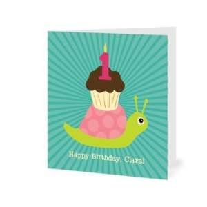 Birthday Greeting Cards   Sweet Snail: Girl By Hello Little One For 