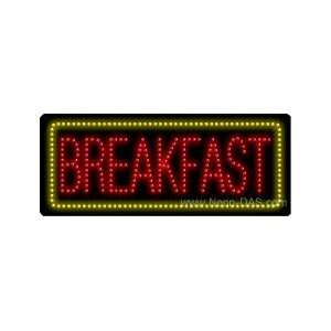  Breakfast Outdoor LED Sign 13 x 32