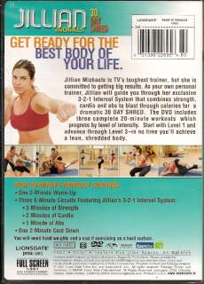 Biggest Losers JILLIAN MICHAELS 30 DAY SHRED Weight DVD  