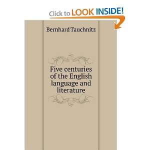  Five centuries of the English language and literature 