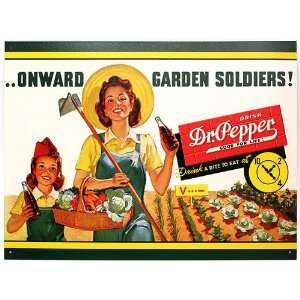  Tin Sign Dr Pepper Garden Soldier 