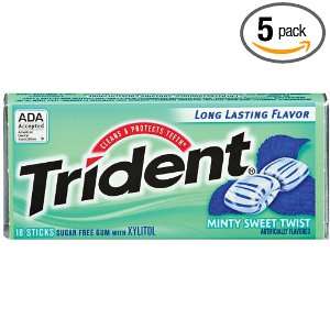 Trident Base Minty Sweet Twist, 54 Count Grocery & Gourmet Food