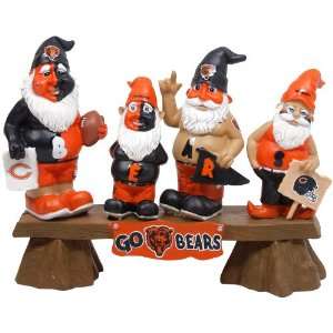  Team Beans Chicago Bears Fan Bench Gnome Set Sports 