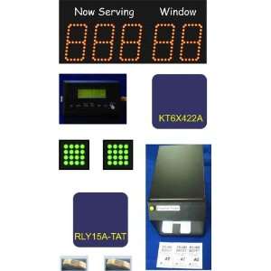  Waiting line management System for multiple windows with 4 