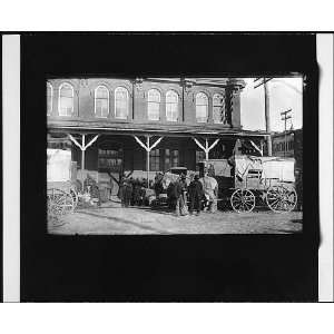   Horse drawn wagons,Center Market, Washington DC,c1900