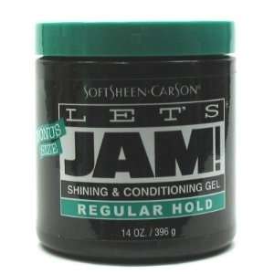  Lets Jam Shine & Conditioning Gel 14 oz. (3 Pack) with 