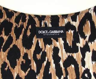 DOLCE & GABBANA Everyday womens T shirt leopard D&G (brown) NWT 