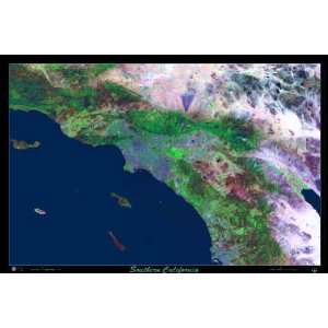  Southern California Satellite Print, 36x24