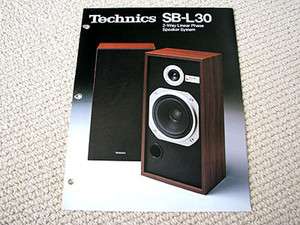 Technics SB L30 speaker brochure  