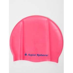  Aqua Sphere silicone womens swim cap Pink Sports 