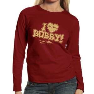  FSU) Ladies Garnet I Love Bobby Long Sleeve T shirt