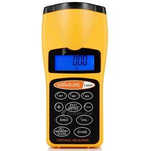 60ft Ultrasonic Tape Digital Measure With Laser Pointer  