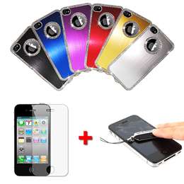 EYN Hard Kickstand Wallet Cover Case for Apple iPhone 4 4G 4S w/Screen 