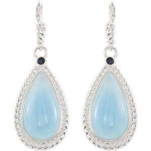  And Blue Sapphire Earrings   7.61 grams. Big Sur Elegance Jewelry