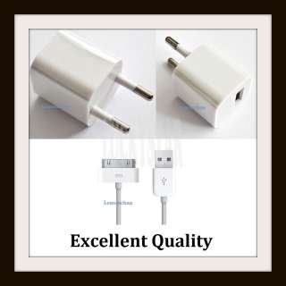   Adapter Wall Charger+Cable For apple iPod Touch iPhone 4G 4S 3G 3GS