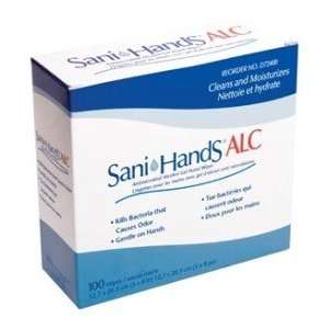  Sani Hands Antimicrobial Alcohol Gel Hand Wipes (Box of 